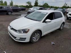 Salvage cars for sale at Montreal Est, QC auction: 2015 Volkswagen Golf TDI