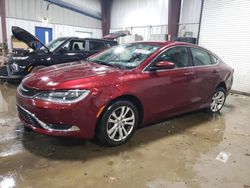 Salvage cars for sale at West Mifflin, PA auction: 2015 Chrysler 200 Limited