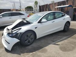 Tesla salvage cars for sale: 2022 Tesla Model 3