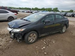 Salvage cars for sale at Kansas City, KS auction: 2015 Honda Civic LX