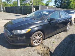 Salvage cars for sale at Waldorf, MD auction: 2017 Ford Fusion SE