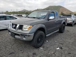 Salvage cars for sale at Colton, CA auction: 2005 Nissan Frontier King Cab LE