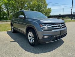 Salvage cars for sale at North Billerica, MA auction: 2018 Volkswagen Atlas SE