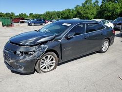 Salvage cars for sale at Ellwood City, PA auction: 2018 Chevrolet Malibu LT