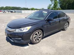 Salvage cars for sale at Dunn, NC auction: 2017 Honda Accord EXL