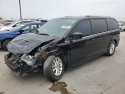 Salvage cars for sale from Copart Grand Prairie, TX: 2018 Dodge Grand Caravan SXT