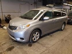 Salvage cars for sale at Wheeling, IL auction: 2014 Toyota Sienna LE