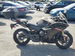 Salvage motorcycles for sale at San Martin, CA auction: 2009 Yamaha FZ6 R