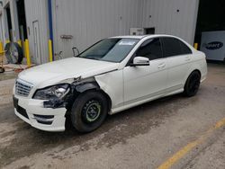 Salvage cars for sale from Copart Rogersville, MO: 2012 Mercedes-Benz C 300 4matic