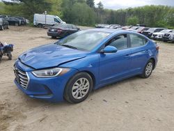 Salvage cars for sale at North Billerica, MA auction: 2017 Hyundai Elantra SE