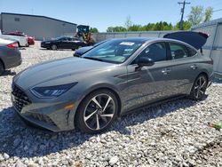 Salvage cars for sale from Copart Wayland, MI: 2022 Hyundai Sonata SEL Plus