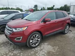 Salvage cars for sale at Cahokia Heights, IL auction: 2017 Ford Edge Titanium