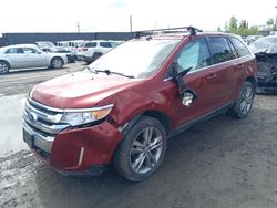 Ford Edge Limited salvage cars for sale: 2013 Ford Edge Limited