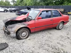 Salvage cars for sale at Waldorf, MD auction: 1989 BMW 325 I