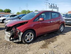 Salvage cars for sale from Copart Columbus, OH: 2013 Nissan Leaf S