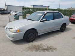 Salvage cars for sale at Orlando, FL auction: 2001 Toyota Corolla CE