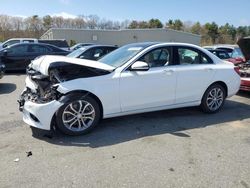 Salvage cars for sale at Exeter, RI auction: 2016 Mercedes-Benz C 300 4matic