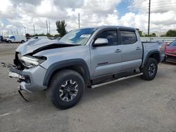 Salvage trucks for sale at Miami, FL auction: 2016 Toyota Tacoma Double Cab