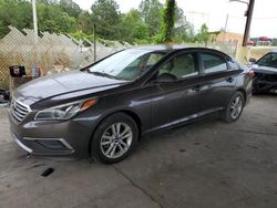 Copart Select Cars for sale at auction: 2016 Hyundai Sonata SE