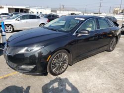 Salvage cars for sale from Copart Sun Valley, CA: 2015 Lincoln MKZ Hybrid