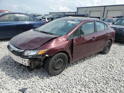 Honda salvage cars for sale: 2012 Honda Civic EX