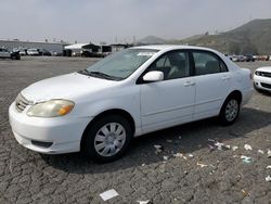 Salvage cars for sale at Colton, CA auction: 2003 Toyota Corolla CE