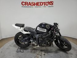 Salvage motorcycles for sale at Dallas, TX auction: 2005 Yamaha YZFR6 L