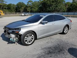 Salvage cars for sale at Fort Pierce, FL auction: 2018 Chevrolet Malibu LT
