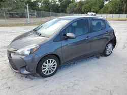Salvage cars for sale at Fort Pierce, FL auction: 2018 Toyota Yaris L