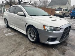 Salvage cars for sale at Dyer, IN auction: 2010 Mitsubishi Lancer Evolution GSR