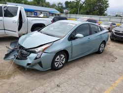 Salvage cars for sale at Wichita, KS auction: 2017 Toyota Prius