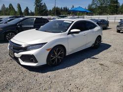 Vehiculos salvage en venta de Copart Graham, WA: 2018 Honda Civic Sport Touring