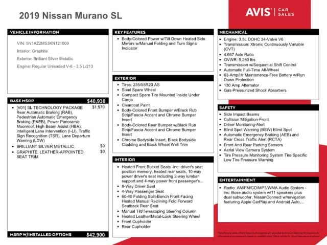 2019 Nissan Murano S