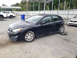 Salvage cars for sale at Savannah, GA auction: 2016 Subaru Impreza