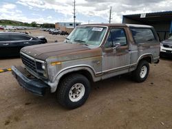 Salvage cars for sale at Colorado Springs, CO auction: 1980 Ford Bronco 4X4