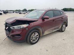 Salvage cars for sale at San Antonio, TX auction: 2017 Hyundai Tucson Limited