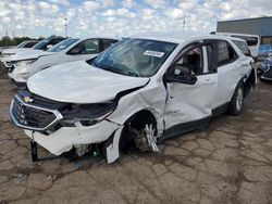 Salvage cars for sale at Woodhaven, MI auction: 2018 Chevrolet Equinox LS