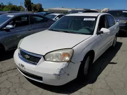 Chevrolet salvage cars for sale: 2007 Chevrolet Malibu LT