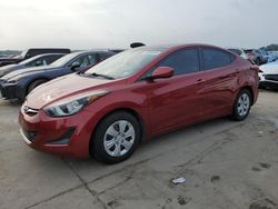 Salvage cars for sale at Grand Prairie, TX auction: 2016 Hyundai Elantra SE