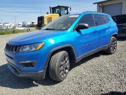 Jeep salvage cars for sale: 2021 Jeep Compass 80TH Edition