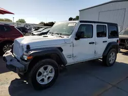Salvage cars for sale at Sacramento, CA auction: 2018 Jeep Wrangler Unlimited Sport