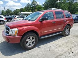 Salvage cars for sale from Copart Savannah, GA: 2006 Dodge Durango Limited