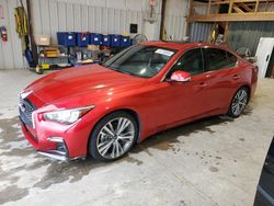 Salvage cars for sale from Copart Sikeston, MO: 2021 Infiniti Q50 Sensory