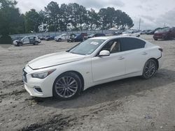 Salvage cars for sale from Copart Loganville, GA: 2018 Infiniti Q50 Luxe