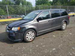 Salvage cars for sale at Waldorf, MD auction: 2017 Dodge Grand Caravan SE
