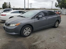 Honda Civic salvage cars for sale: 2012 Honda Civic LX