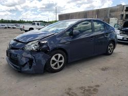 Salvage cars for sale from Copart Fredericksburg, VA: 2015 Toyota Prius