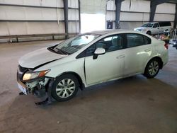 Salvage cars for sale from Copart Graham, WA: 2012 Honda Civic LX
