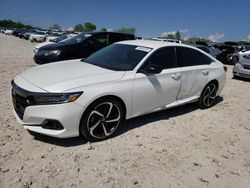 Salvage cars for sale at West Warren, MA auction: 2022 Honda Accord Sport