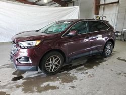 Salvage cars for sale at North Billerica, MA auction: 2021 Ford Edge SEL